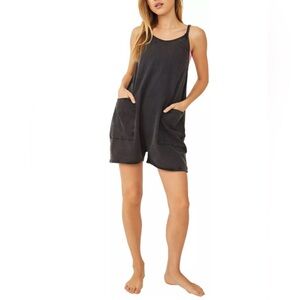 Free People black hot shot romper